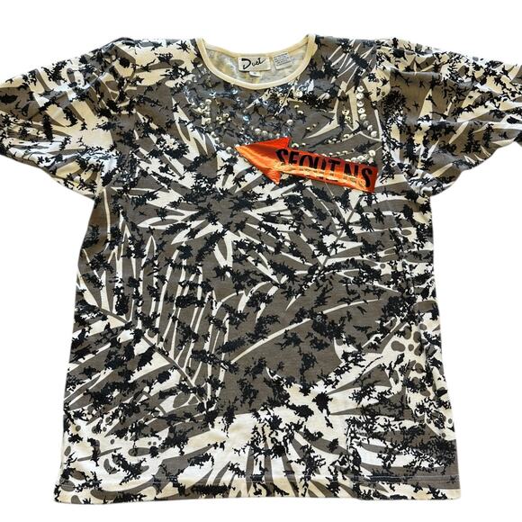 Vintage Duet Sequin Adorned Casual T-Shirt - Picture 2 of 7